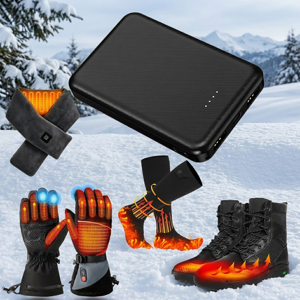 5,000mAh 5V 2A Battery Pack Power Bank for Heated Accessories (Heated Gloves Socks Scarves)