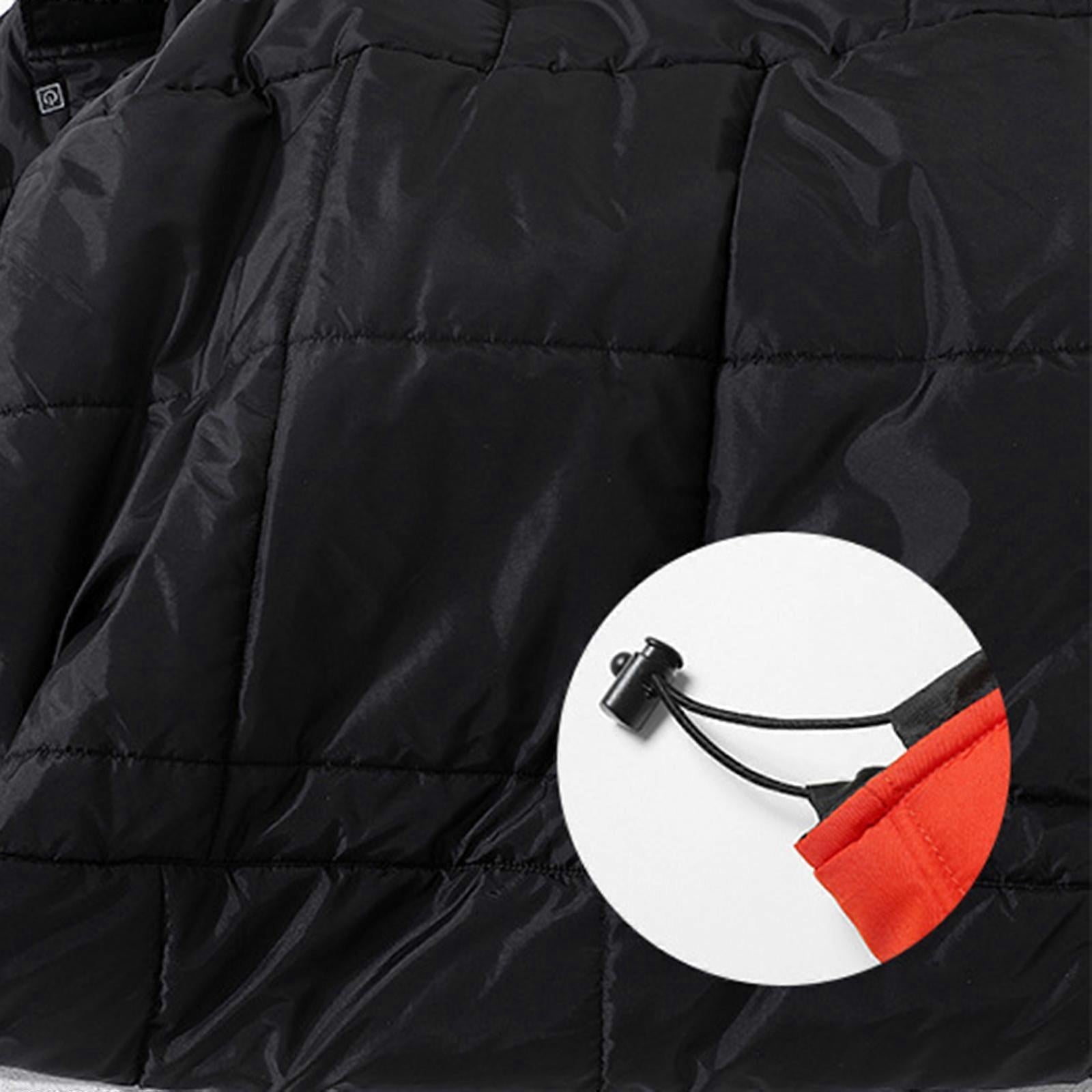 Outdoor Heated Sleeps Bag USB Powered 3 Heat Models 4 Heating Areas Adjustable Elastics Cord For Adults