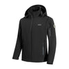 Windproof and Waterproof Fleece Heated Hoodie Jacket for Men Women with 21 Heating Areas 4 Zones Control USB Electric Rechargeable Heated Winter Coats for Skiing Hiking Camping