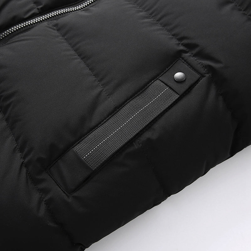 Intelligent Dual Control Unisex Heated Vest with Detachable Hood 11 Heating Zones USB Electric Warm Winter Sleeveless Zipper Waistcoat for Men Women