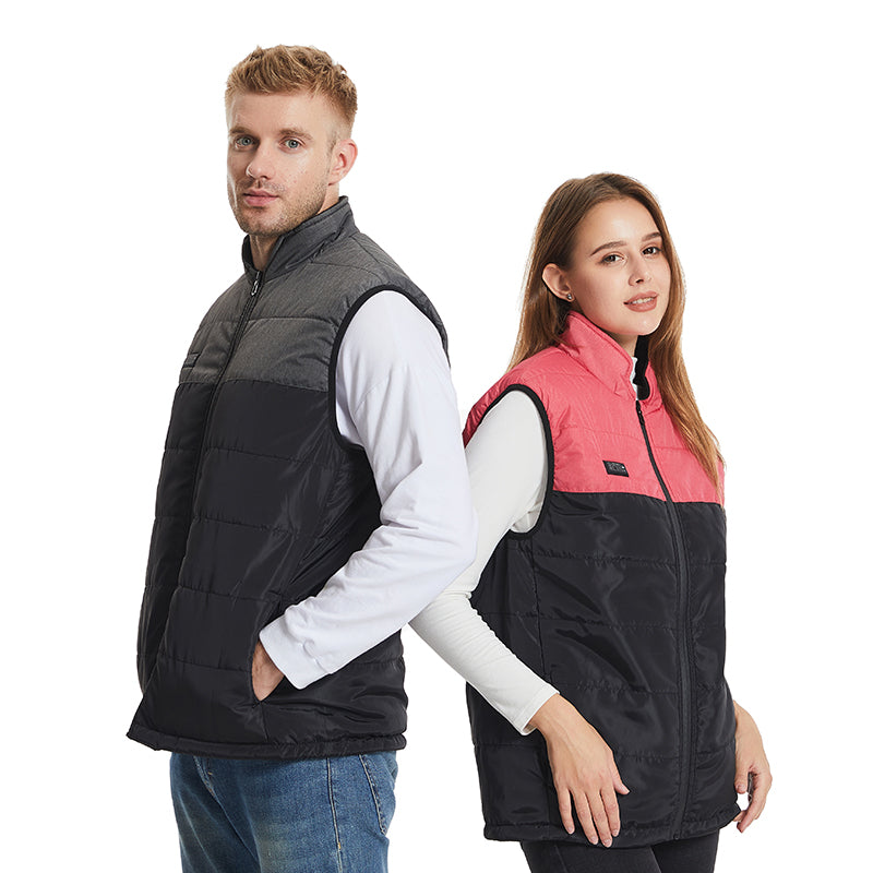 Dual Control 15 Heating Areas Heated Vests for Women Men USB Electric Windproof Winter Warm Gillette Jacket with Zipper