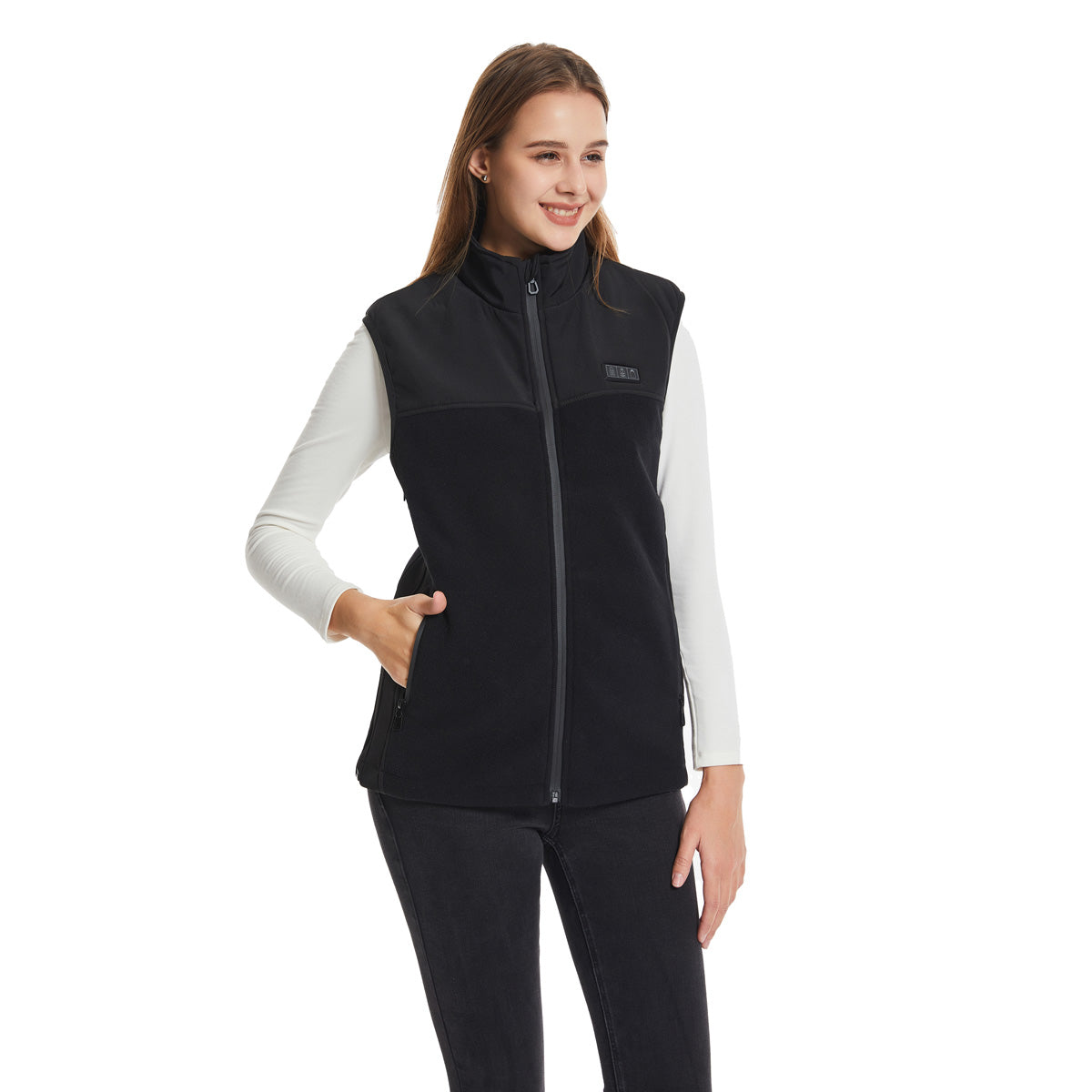 Adjustable Heated Puffer Vest for Men Women 13 Heating Zones Rechargeable USB Heated Winter Waistcoat with Zipper Pockets