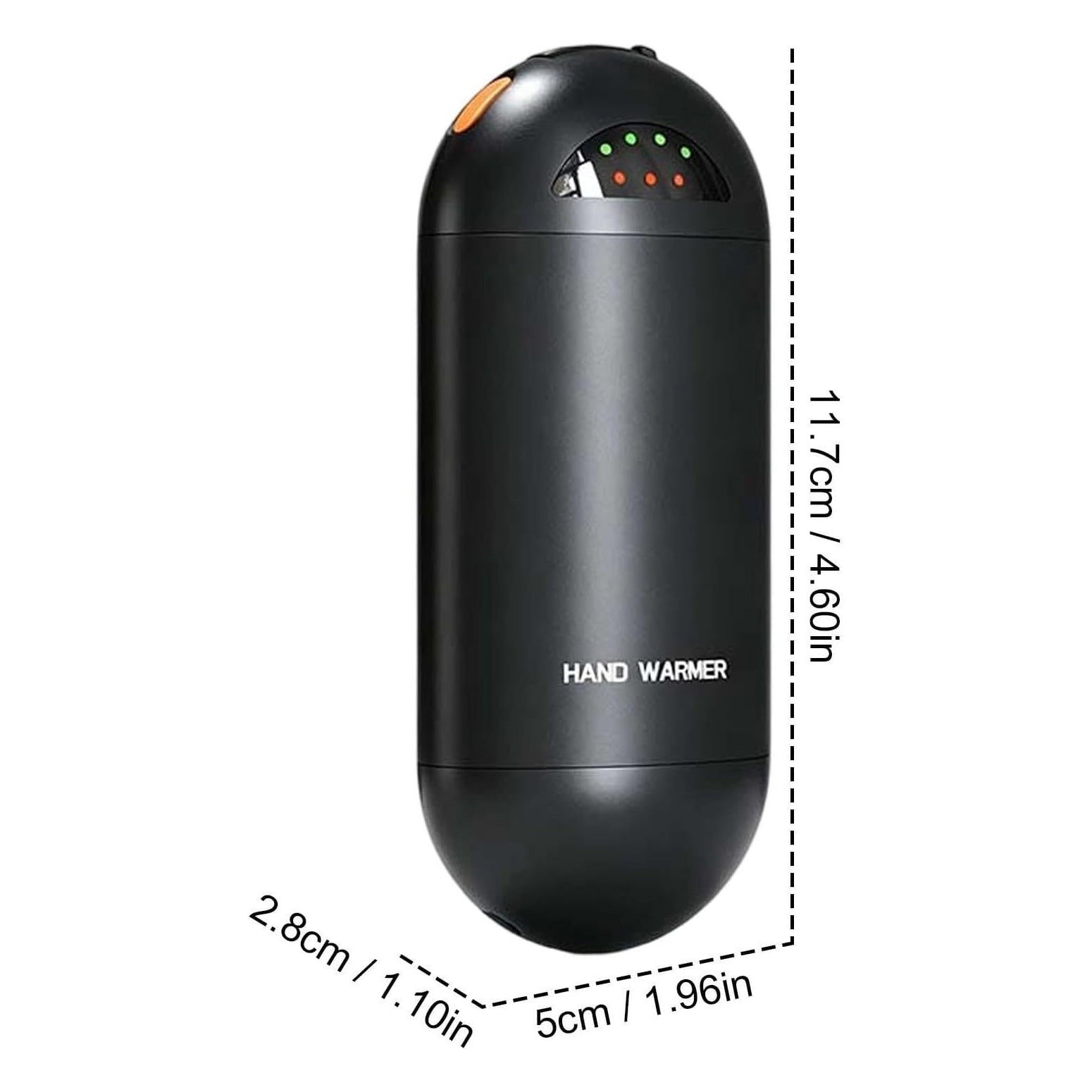 2 in 1 Split Portable Rechargeable Hand Warmer, Mini Pocket Electric Heater with LED Dual Display, 3 Constant Temperature Modes