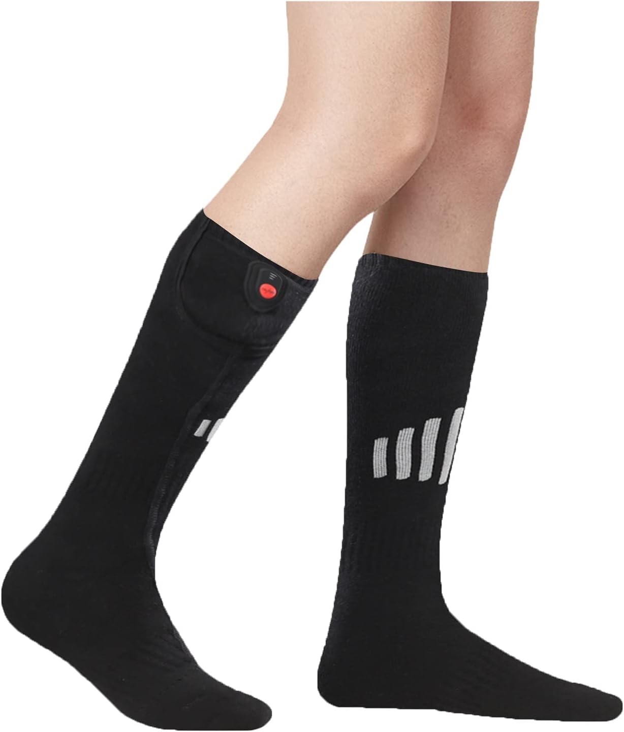 Electric Heated Thermal Socks for Men and Women Foot Warmer with 2pcs 5000mAh Rechargeable Battery Cotton Winter Socks for Skiing, Camping, and Hiking