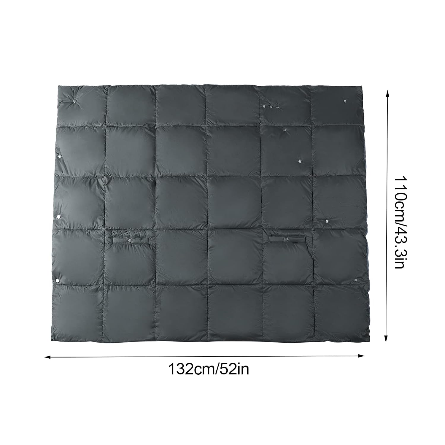 USB Electric Heated Wearable Blanket 3 Speed Temperature Adjustment 6 Heating Zones Winter Warm Heated Multifunctional Throw Vest Mat for Women Men Outdoor Camping Office
