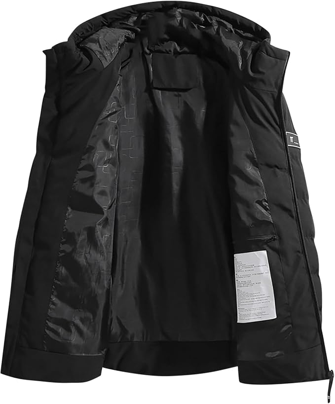 Thermal Hooded Heated Coat for Men Women, Dual Control 11 Heating Areas, USB Charging Electric Body Warmer Hoodie Jacket for Winter Outdoor Working Sports