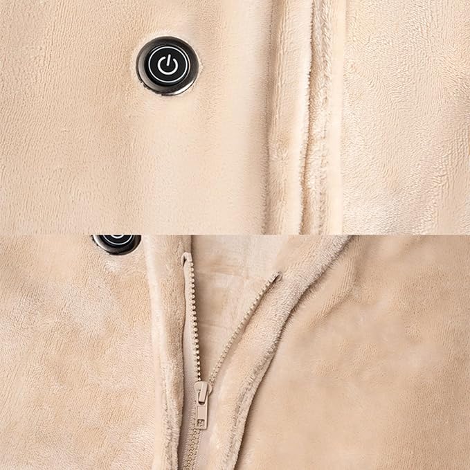 Portable USB Heated Blanket Electric Wearable Heated Shawl Wraps for Office, Heating Lap Blanket Throw, Washable, 3 Heat Level