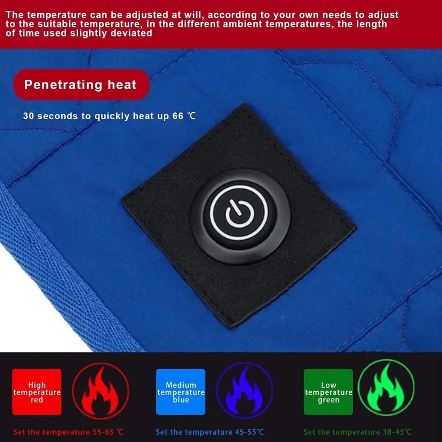 Heated Sleeping Bag Liner - 7 Heating Zones 3-Level Adjustable USB Electric Heating Sleeping Bag Pads Heated Mat for Outdoor Camping Tent Sleeping Mattress Thermalpad Foot Warmer - Firoth