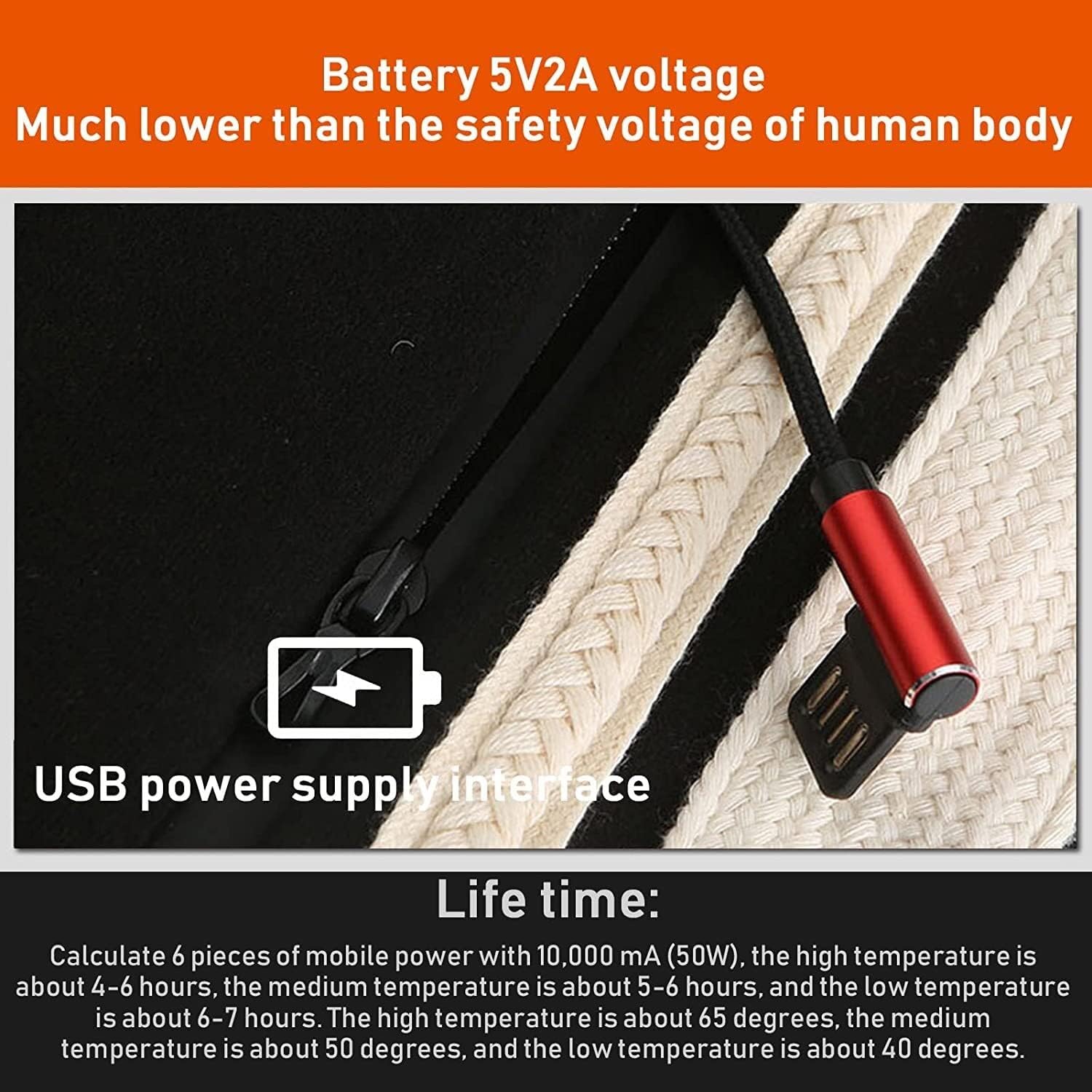 Winter Electric Heated Pants for Women Men, 3-Level Temperature Control, 8 Heating Areas, USB Electric Fleece Thermal Trousers