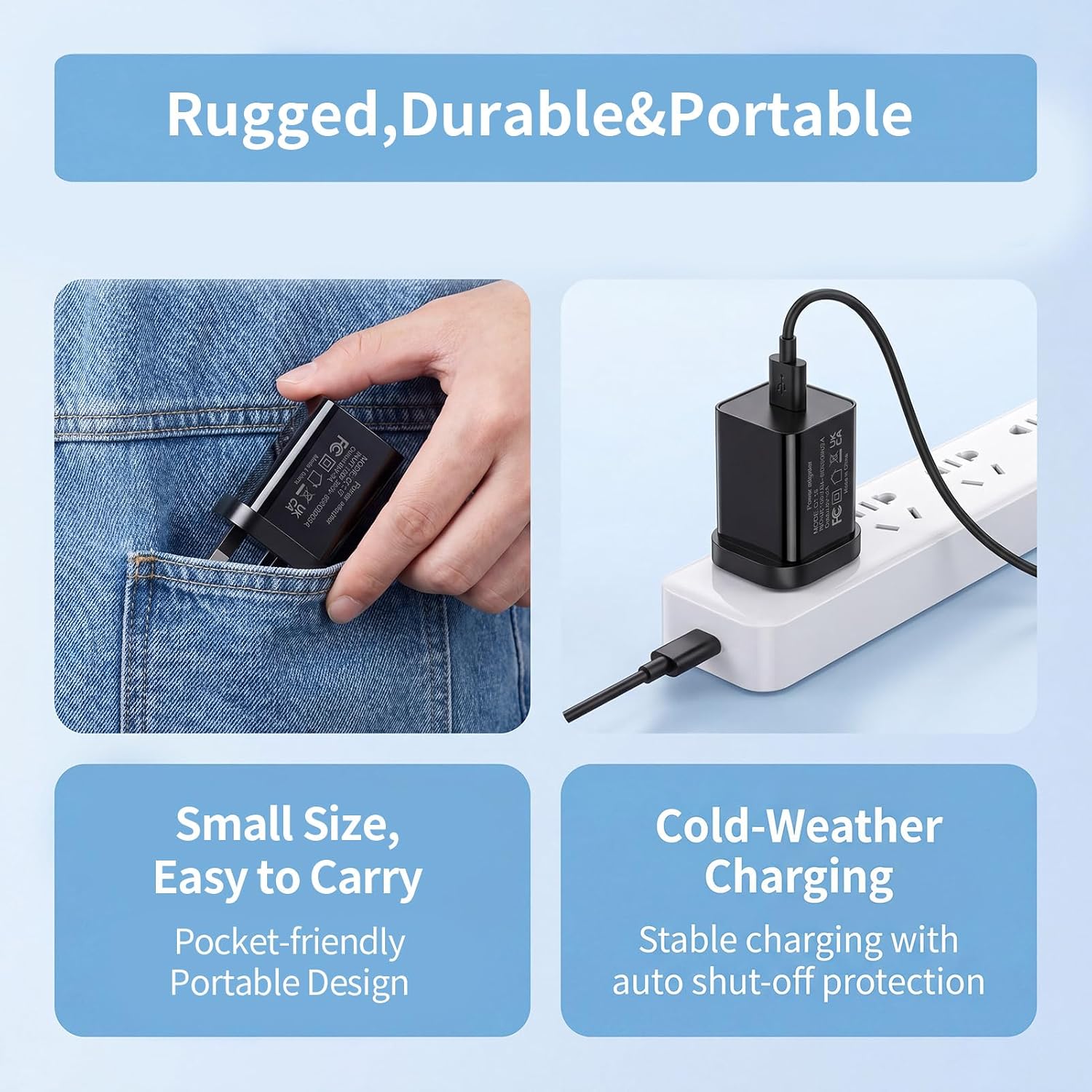 UK-Standard 5V2A USB Plug Adapter Single USB-A Port Charger Plug