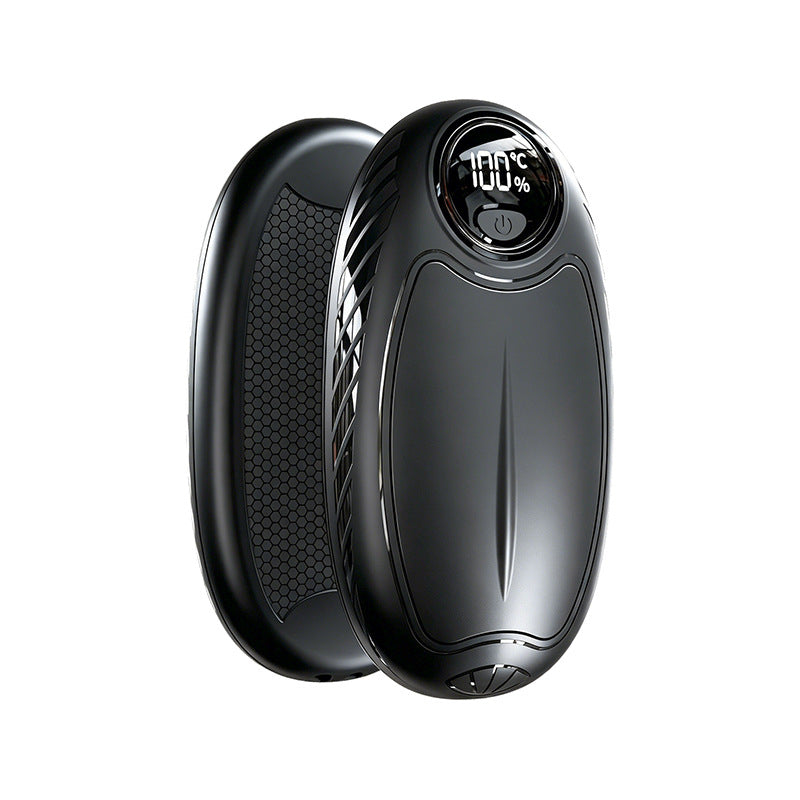 Dual-function Magnetic Hand Warmer with USB Charging, Portable Rechargeable Pocket Heater with Digital Display Detachable Design