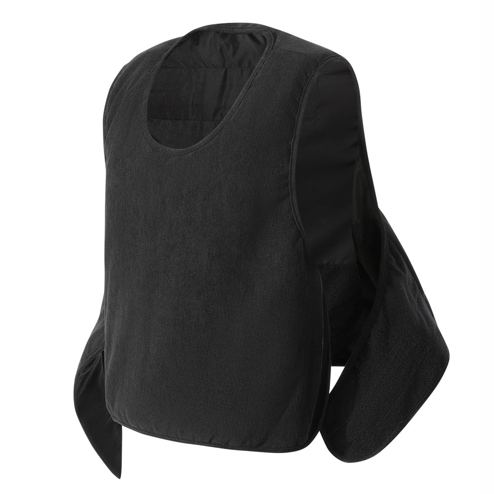 Black 8 Areas Heated Vest for Men Women USB Charging Smart Temperature Winter Warming Waistcoat with Adjustable Belt