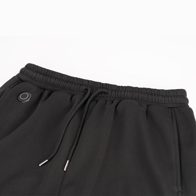Men's USB Heated Jogger Pants Waterproof Windproof 14 Heating Zones 3 Levels of Temperature Control Elastic Waist Fleece Lined Winter Warm Trousers with Pockets