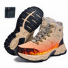 Heated Boots for Men Women, Waterproof Winter Snow Boots with 2*7000mAh Rechargeable Batteries, 3-Level Warming, Electric Foot Warmer for Indoor & Outdoor Use, Heated House Slippers