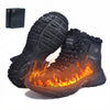 Heated Boots for Men Women, Waterproof Winter Snow Boots with 2*7000mAh Rechargeable Batteries, 3-Level Warming, Electric Foot Warmer for Indoor & Outdoor Use, Heated House Slippers