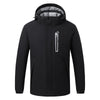 Soft Shell Electric Heated Jacket for Men Women with Detachable Hood 8 Heating Zones 3 Levels of Temperature Control Heating Winter Coat for Outdoor Hiking Skiing Hunting