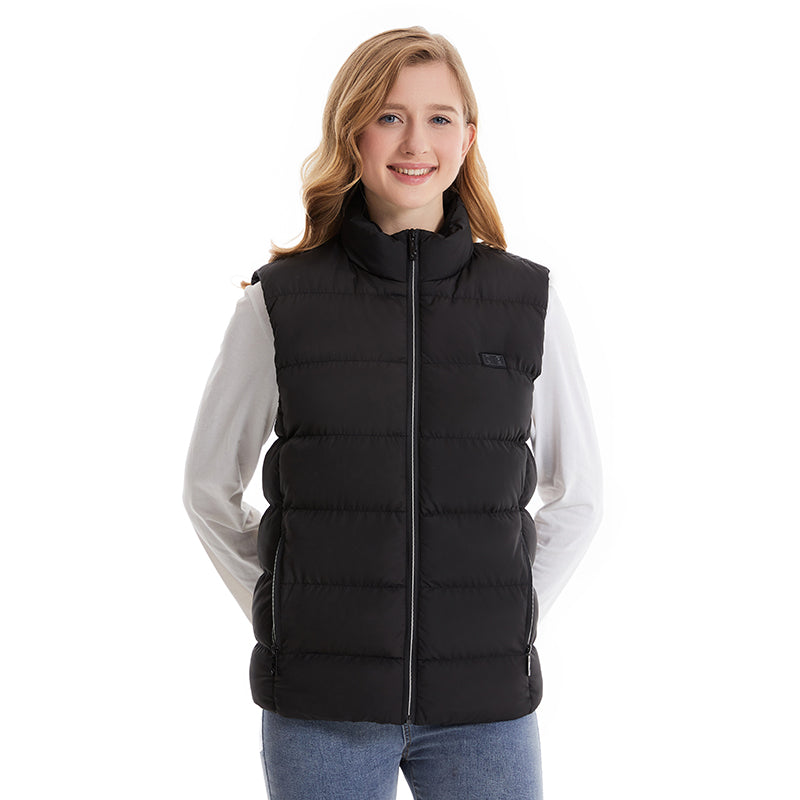 Dual Control 15 Carbon Fiber Heating Pads Thermal Vest for Women Men Heated Gilet 3 Heat Settings Electric USB Charging Heating Waistcoat