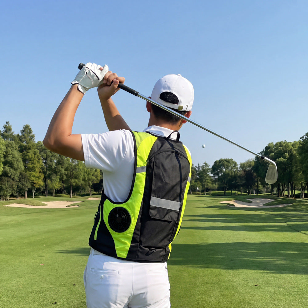 Reflective Dual Cooling Vest with Smart Water Circulation Dual Air-Cooled