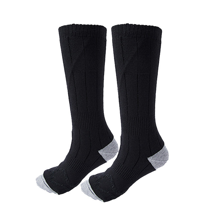APP Remote Control Rechargeable Heated Socks for Men and Women 5000mAh*2 Batteries Electric Foot Warmers with 3 Heating Levels, Washable Thermal Socks for Skiing Hiking Outdoor Winter Activities