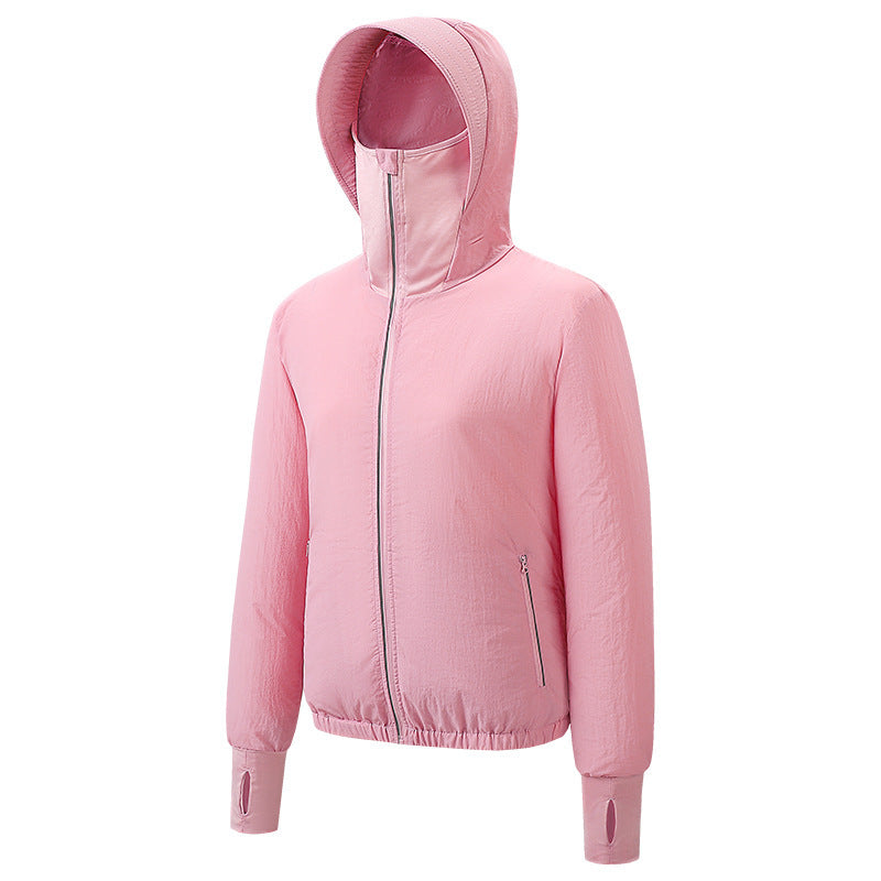 Sun Protective Cooling Fan Jacket for Men Women, UPF 50+ Air Conditioned Lightweight Hoodie, UV Protection USB Cool Jacket for Summer Hot Weather Work, Outdoor Activities