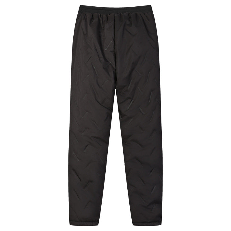 Lambswool Warm Heated Trousers for Men Women 10 Heating Zones 3 Temperature Modes Waterproof Windproof Fleece Lined Jogger Electric Thermal Sweatpants for Winter Cold Protection
