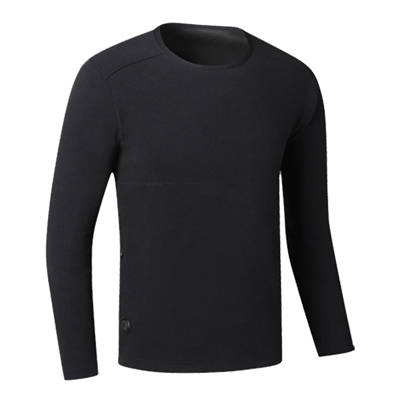 Men's Velvet Heated Underwear, USB Rechargeable 42 Heating Zones Winter Thermal Long Johns Long Sleeve Base Layer Top and Bottom Sets for Cold Weather