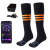 APP Remote Control Heated Socks for Men Women with Power Bank 5000mAh x 2 Rechargeable Batteries 4 Adjustable Heating Levels Winter Warm Socks for Outdoor Camping Skiing Fishing