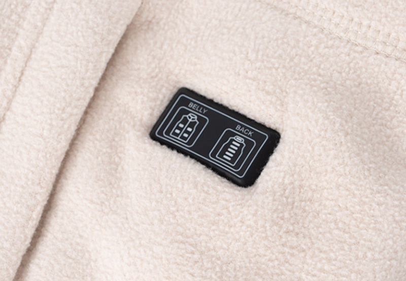 Fleece Lined Heated Vest for Women Men, 3 Gear Temp Control Dual Control 10 Heating Zones USB Electric Heating Stand Collar Smart Thermal Waistcoat