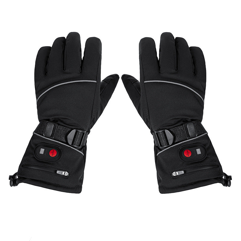 Rechargeable Warmer Glove Liners with 7.4V 2*3000mAh Batteries Touchscreen Windproof Cold Weather Gloves for Outdoor Camping Riding Hiking Snowboarding
