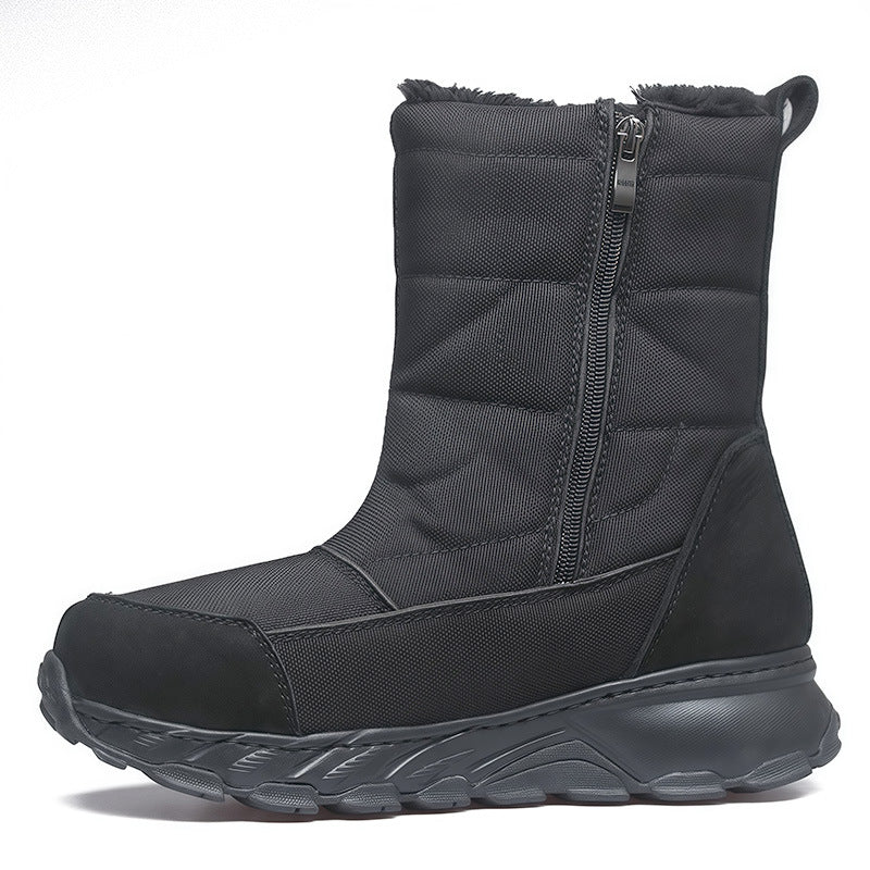 High-top Heated Snow Boots for Women Men with 10000mAh Battery 5-level Temperature Adjustment Rechargeable Electric Foot Warmers for Outdoor and Hunting