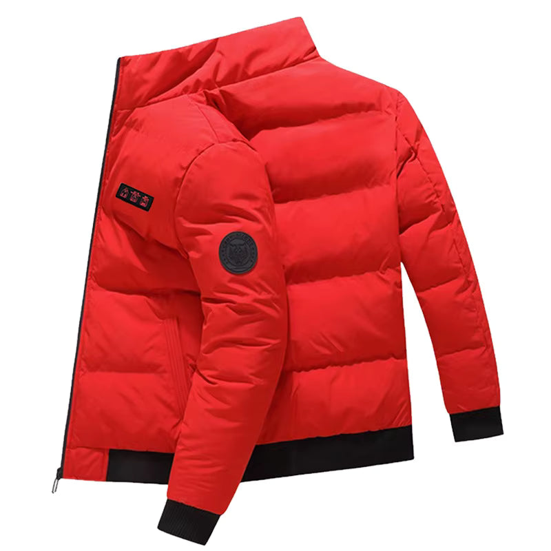 Electric Heated Jacket for Men & Women, 3 Temperature Control, 7 Heating Zones, Rechargeable USB Waterproof Cotton Jackets Winter Stand Collar Outdoor Lightweight Quilted Puffer Coat Casual P - Firoth