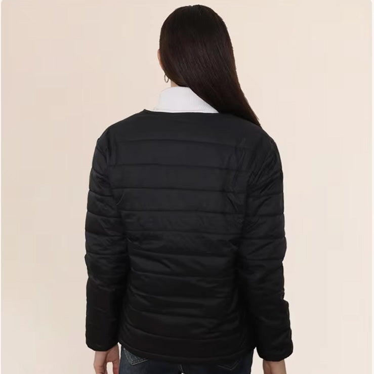 Unisex Cotton Heated Jacket, 24-Zone Dual Control USB Charging Long Sleeve V-Neck Zipper Closure Winter Coat Functional Thermal Parka for Men Women