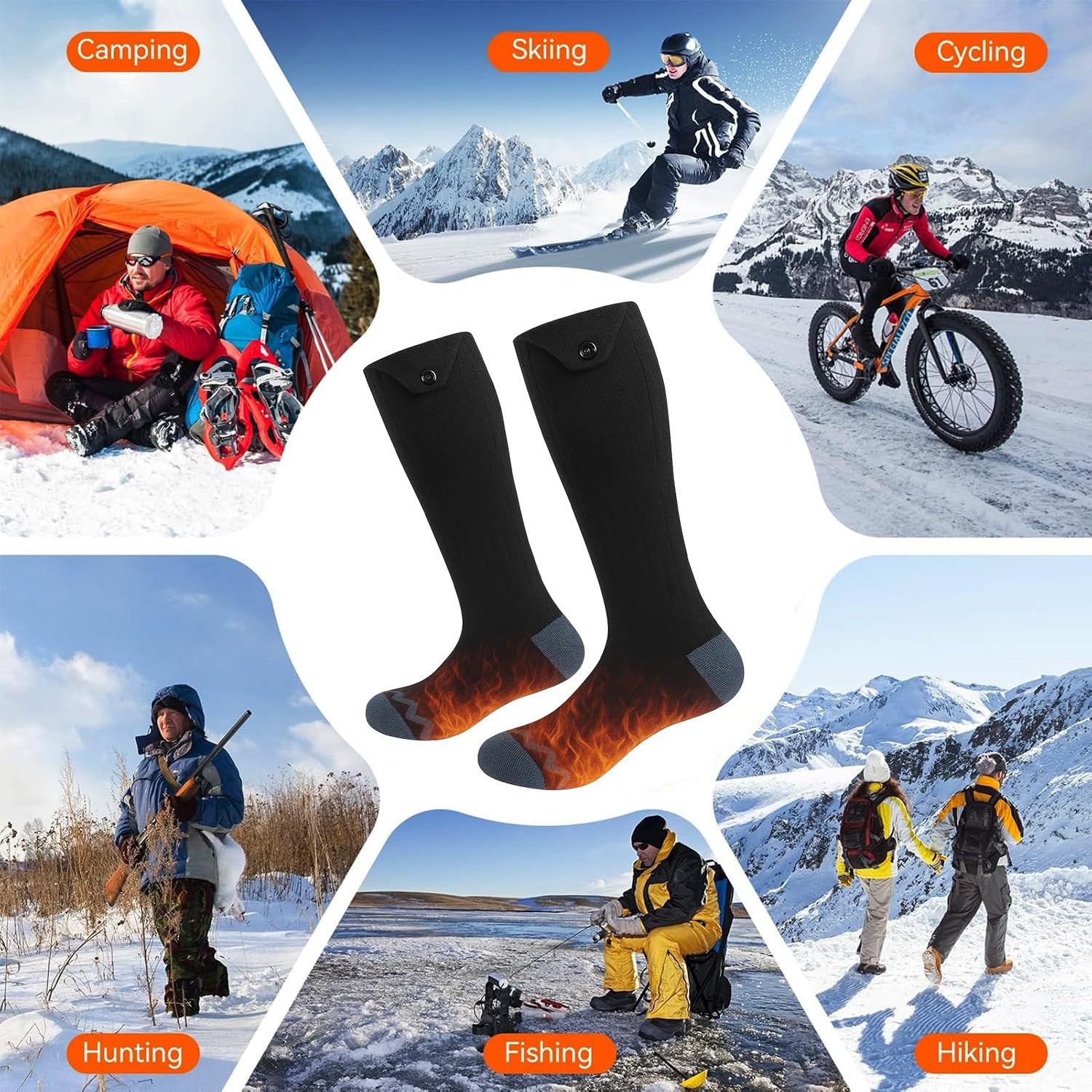 battery heated sock