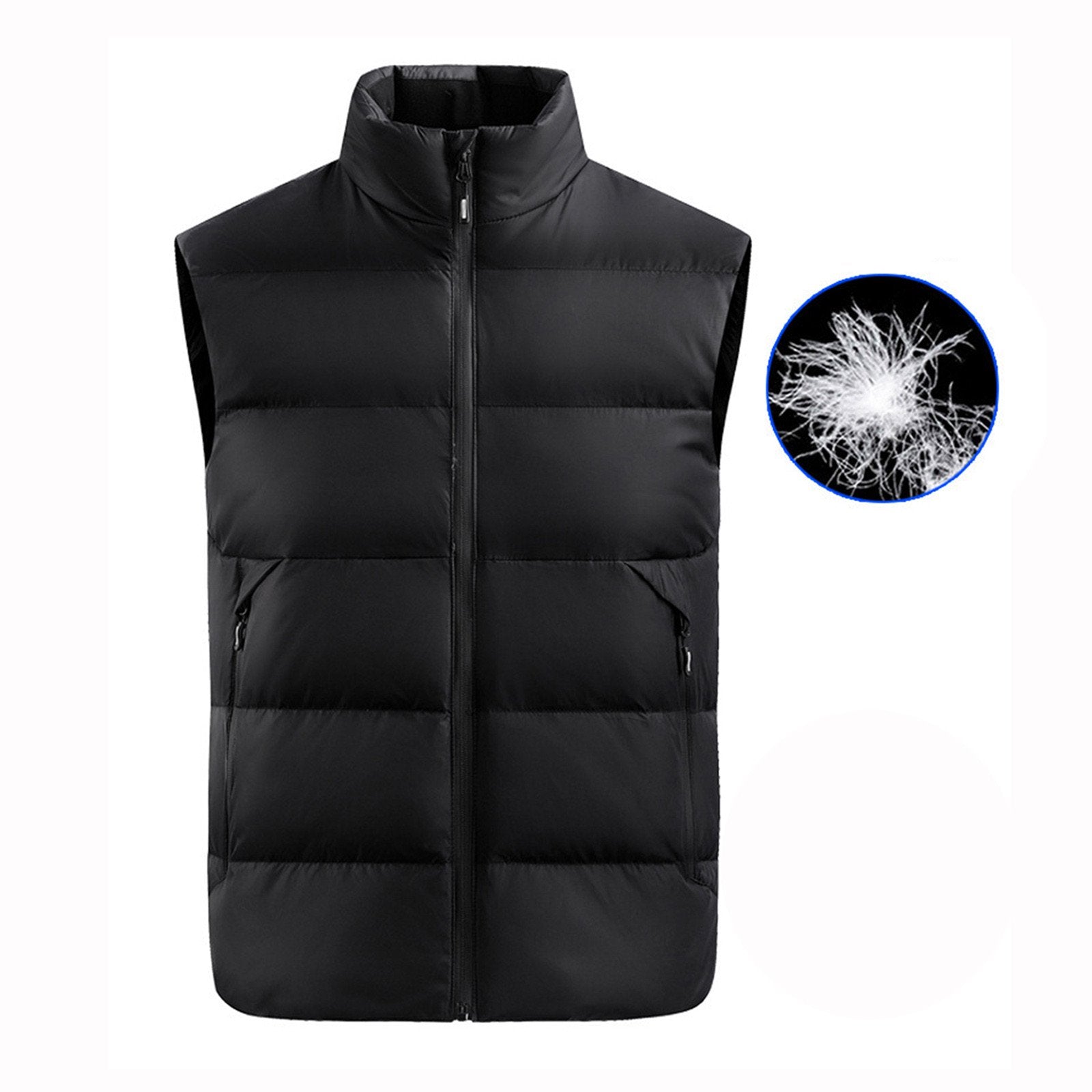 Heated Down Vest for Men Women, USB Electric Sleeveless Heated Waistcoat with 13 Heating Zones 3 Heating Levels