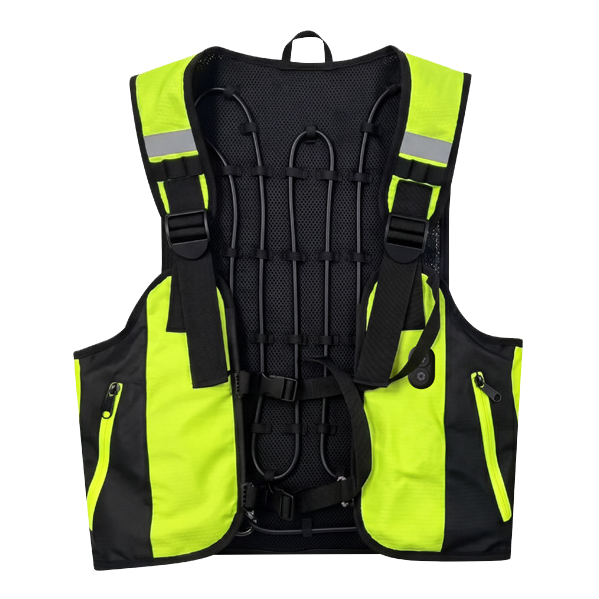 Reflective Dual Cooling Vest with Smart Water Circulation Dual Air-Cooled