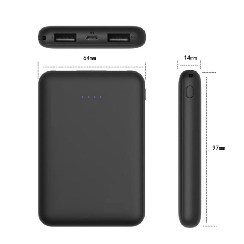 5,000mAh 5V 2A Battery Pack Power Bank for Heated Accessories (Heated Gloves Socks Scarves)